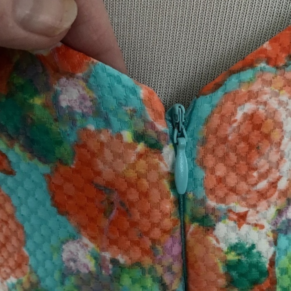 Donna Ricco Sleeveless Floral Dress Sz. 8 - Picture 8 of 14